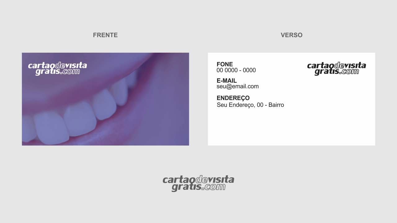 download modelo de cartão de visita dentista vetor